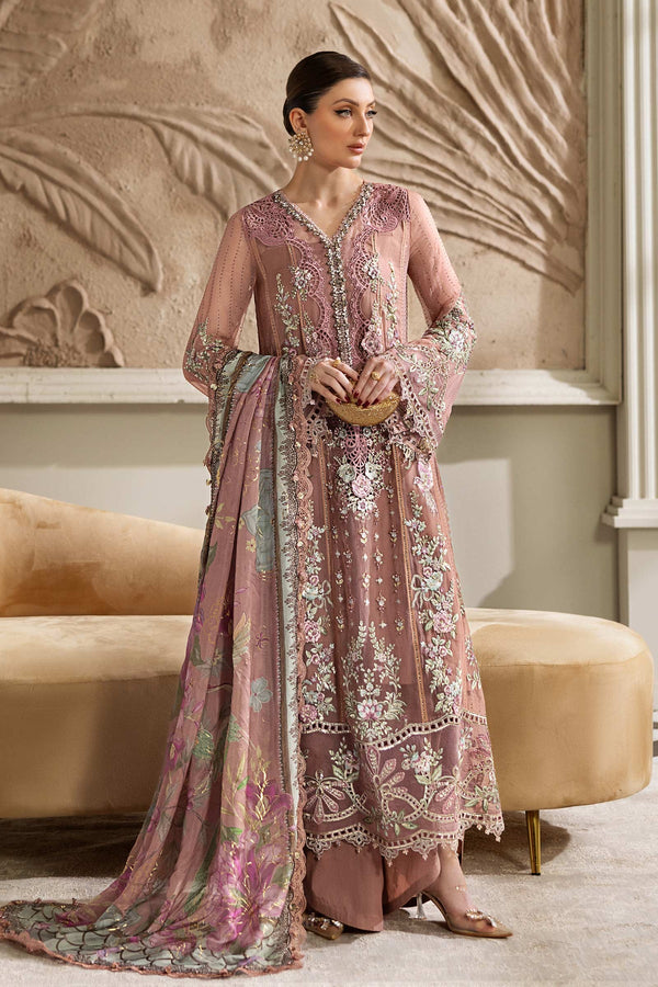 3 Piece Embroidered Chiffon Suit | MPC-25-105